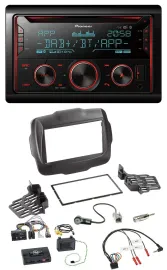 Автомагнитола Pioneer 2DIN DAB Bluetooth USB CD для Jeep Renegade (с 2015), с управлением на руле