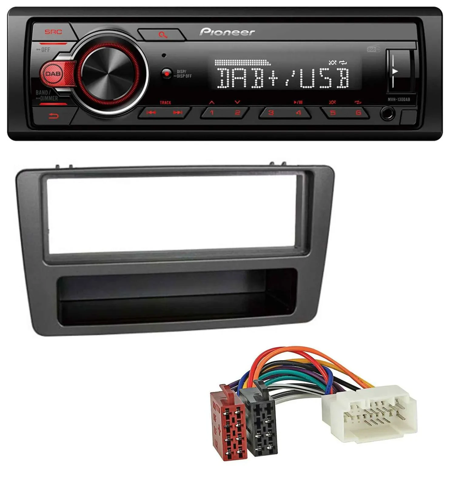 Pioneer MP3 1DIN DAB USB AUX Autoradio für Honda Civic 01-03 man. Klima anthrazi