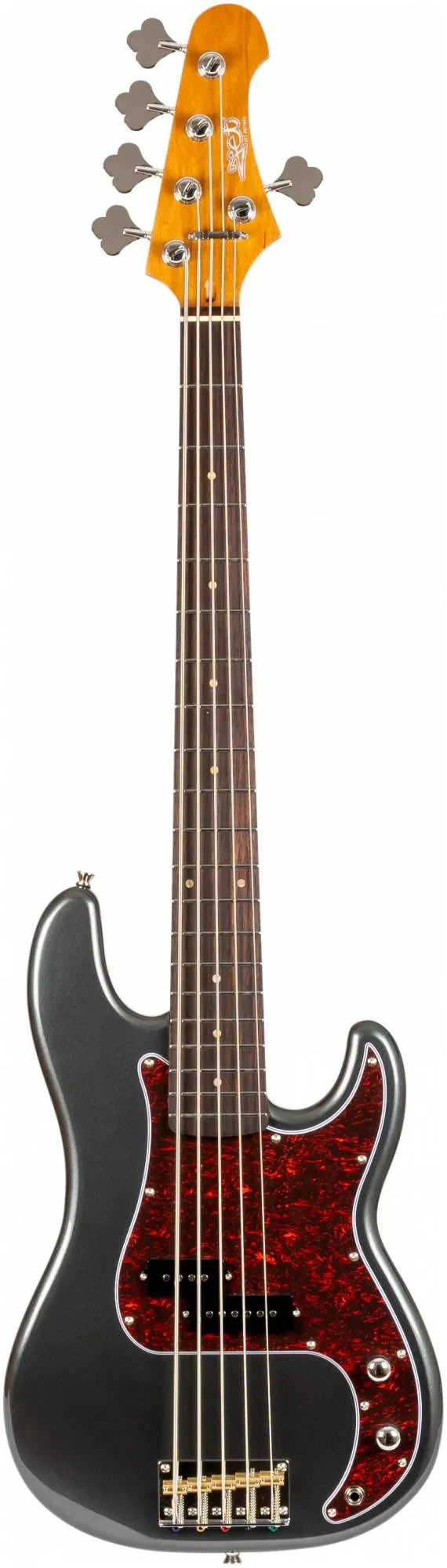 Бас-гитара JET Guitars JPB-305 CRC 5-струнная, угольно-серый