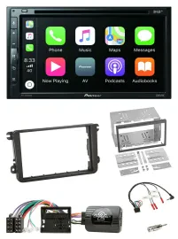 Pioneer DVD 2DIN Lenkrad DAB Bluetooth USB Autoradio für Skoda Fabia 5J 2007-201