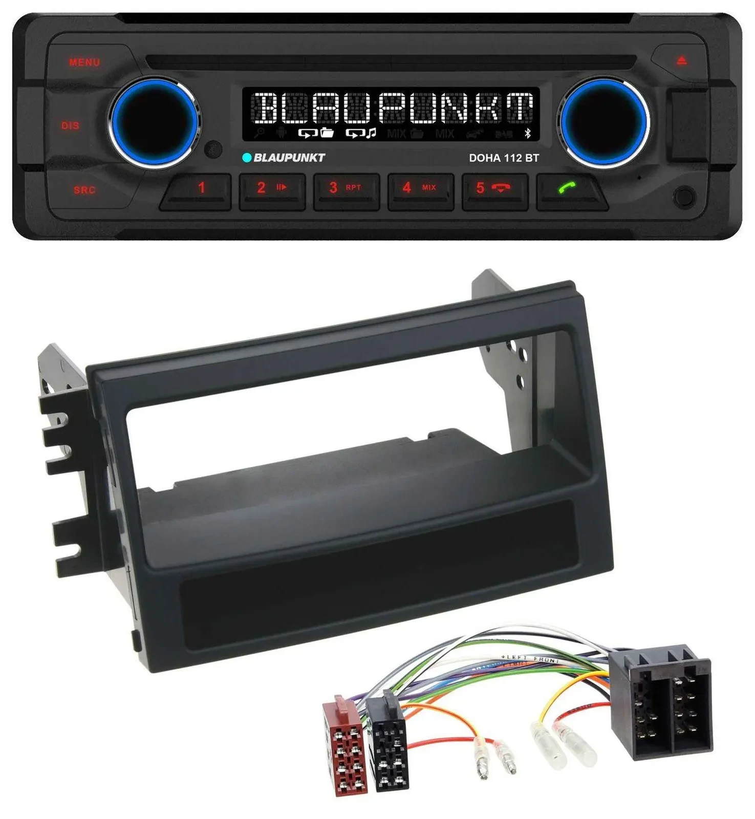 Blaupunkt AUX MP3 CD Bluetooth USB Autoradio für Kia Soul (AM, 2008-2011)