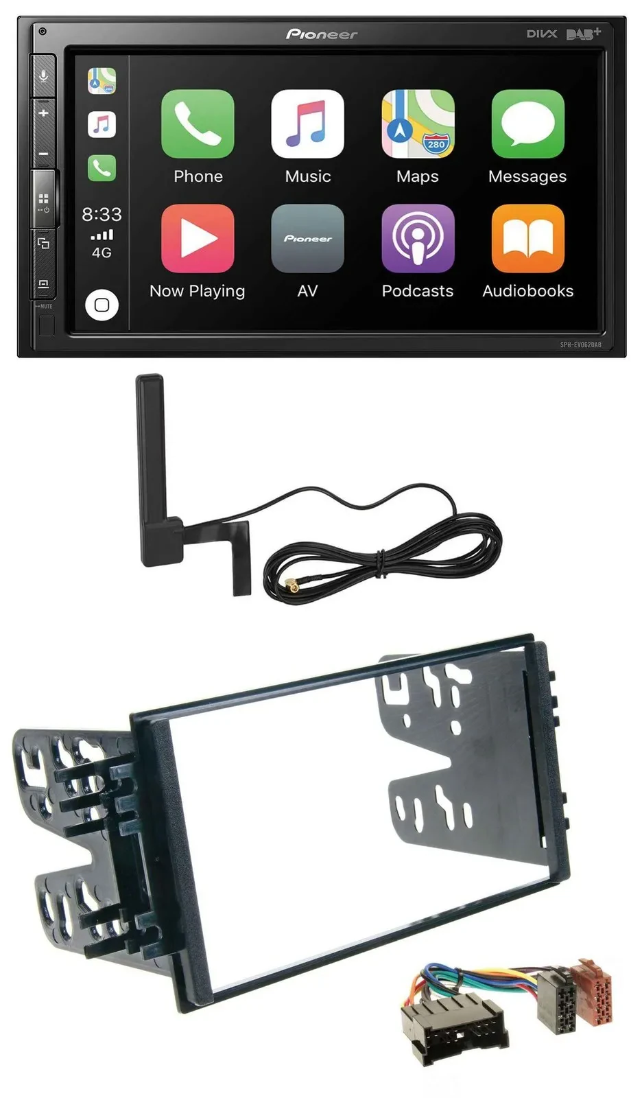 Автомагнитола для Kia Carnival (2001–2005) Pioneer 2DIN, Bluetooth, DAB, USB, MP3