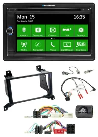 Автомагнитола для Hyundai Santa Fe CM Blaupunkt 2DIN, Bluetooth, DAB, USB, навигация TMC, поддержка управления с руля