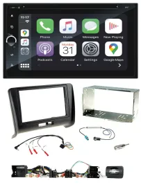 Blaupunkt DAB USB Bluetooth Lenkrad 2DIN TMC Navigation für Audi TT 2006-2014