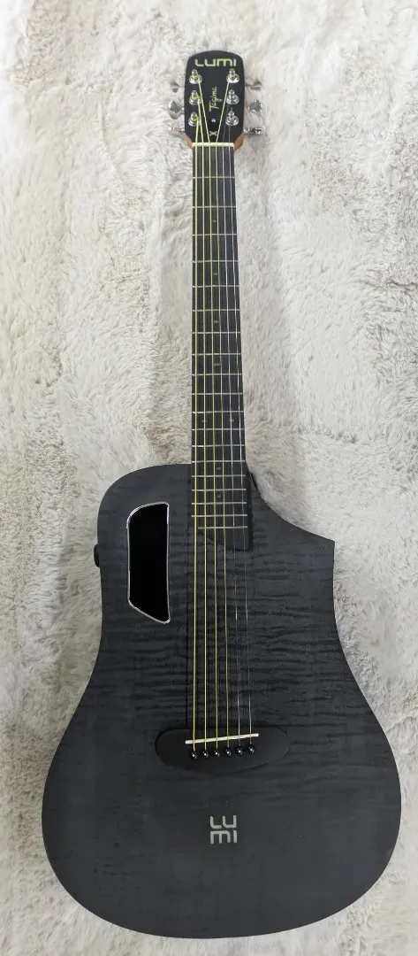 Tagima LUMI-X BK Black Smart Acoustic-Electric Guitar - Built-in Effects-B Stock