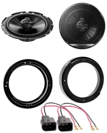 Pioneer 3-Wege 300Watt 16,5cm Lautsprecher für VW New Beetle ab 97 Fronttür Heck