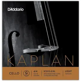 Струна для виолончели D'Addario Kaplan Series Cello G String 4/4 Size Light