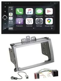 Blaupunkt 2DIN Bluetooth DAB USB DVD MP3 Autoradio für Hyundai i20 2009-2012 sil