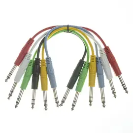 Патч-кабель инструментальный Music Store Basic Standard Stereo Patch Cable 0.15 м (6 штук)