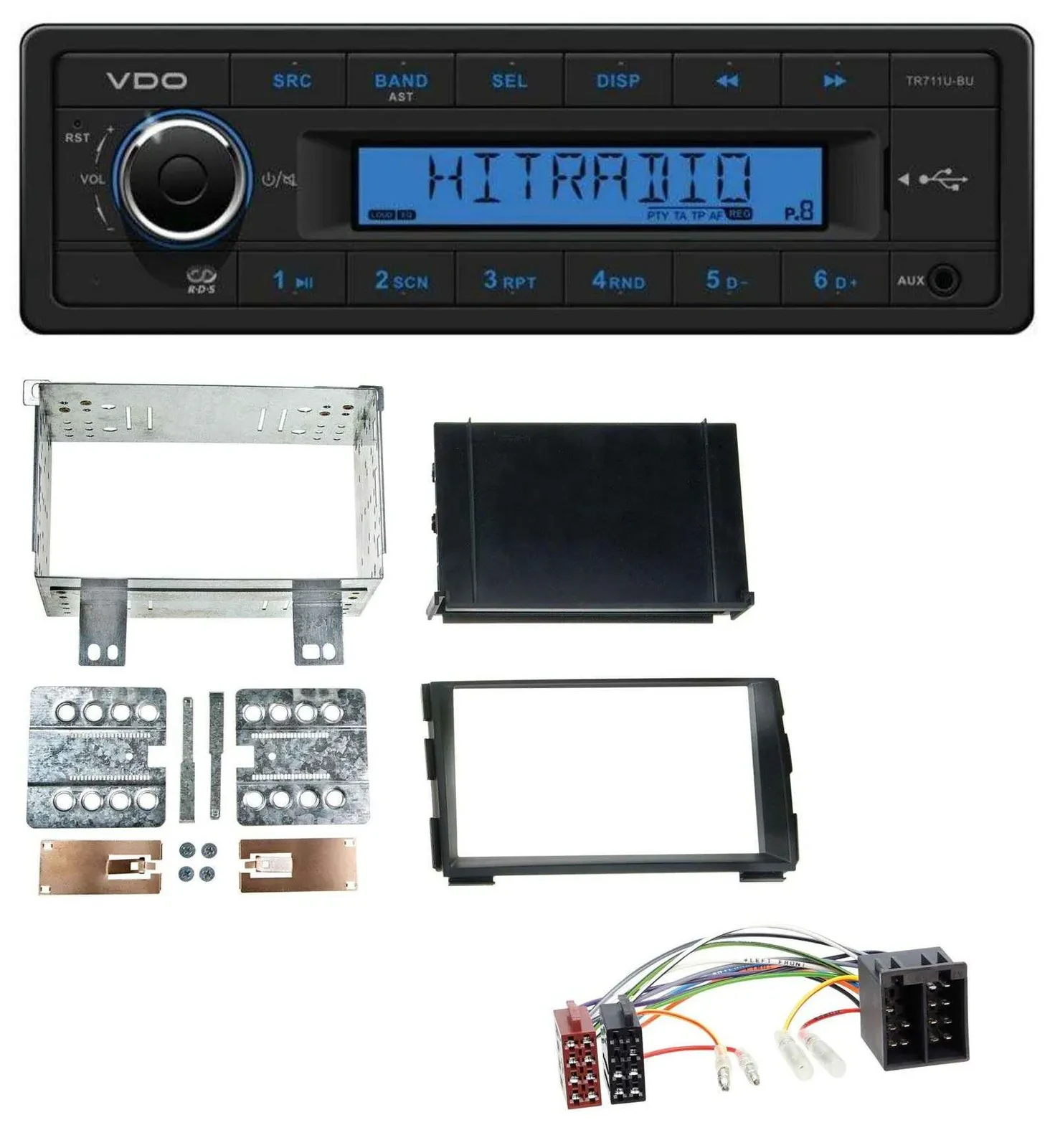 VDO AUX 1DIN MP3 USB Autoradio für Kia Ceed 09-12 proCeed 11-13