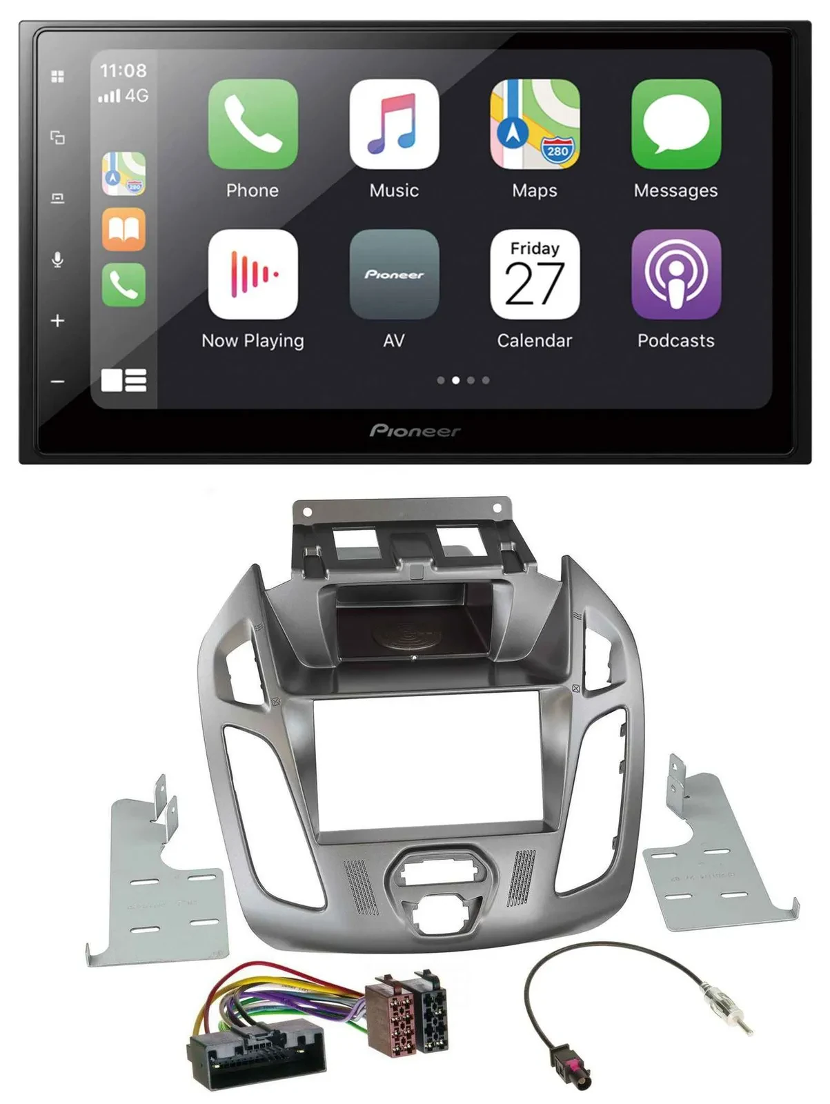 Автомагнитола для Ford Transit 2013–2018 Pioneer MP3 Bluetooth DAB 2DIN USB