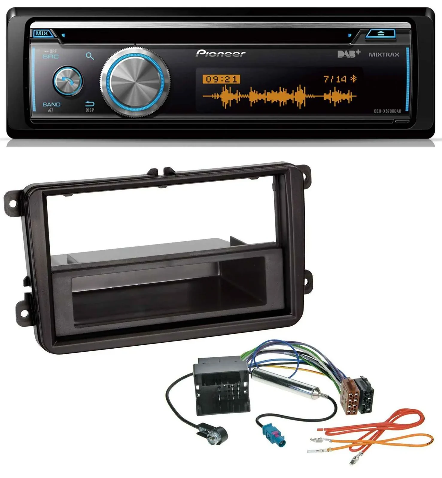 Автомагнитола Pioneer MP3 DAB USB CD Bluetooth для VW Amarok, Beetle, EOS (с 2006)