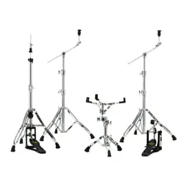 Mapex HP8005 Armory 5 Piece Chrome Hardware Pack with Double Braced Stands