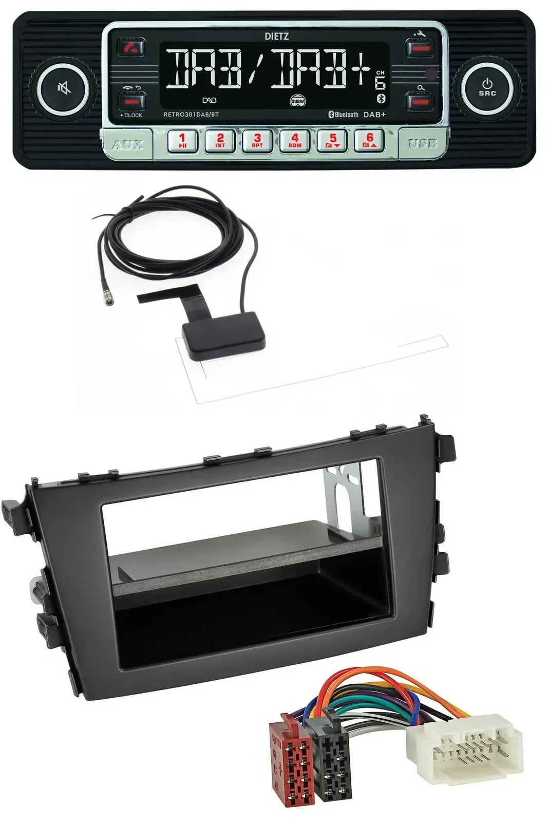 Dietz DAB Bluetooth USB MP3 Autoradio für Suzuki Celerio (LF, ab 2014)