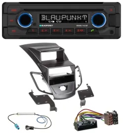 Автомагнитола для Ford Fiesta (2010–2017) Blaupunkt CD/MP3, Bluetooth, USB, AUX, черная