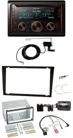 Pioneer 2DIN Lenkrad DAB USB CD Bluetooth Autoradio für Opel Corsa C Omega B Agi