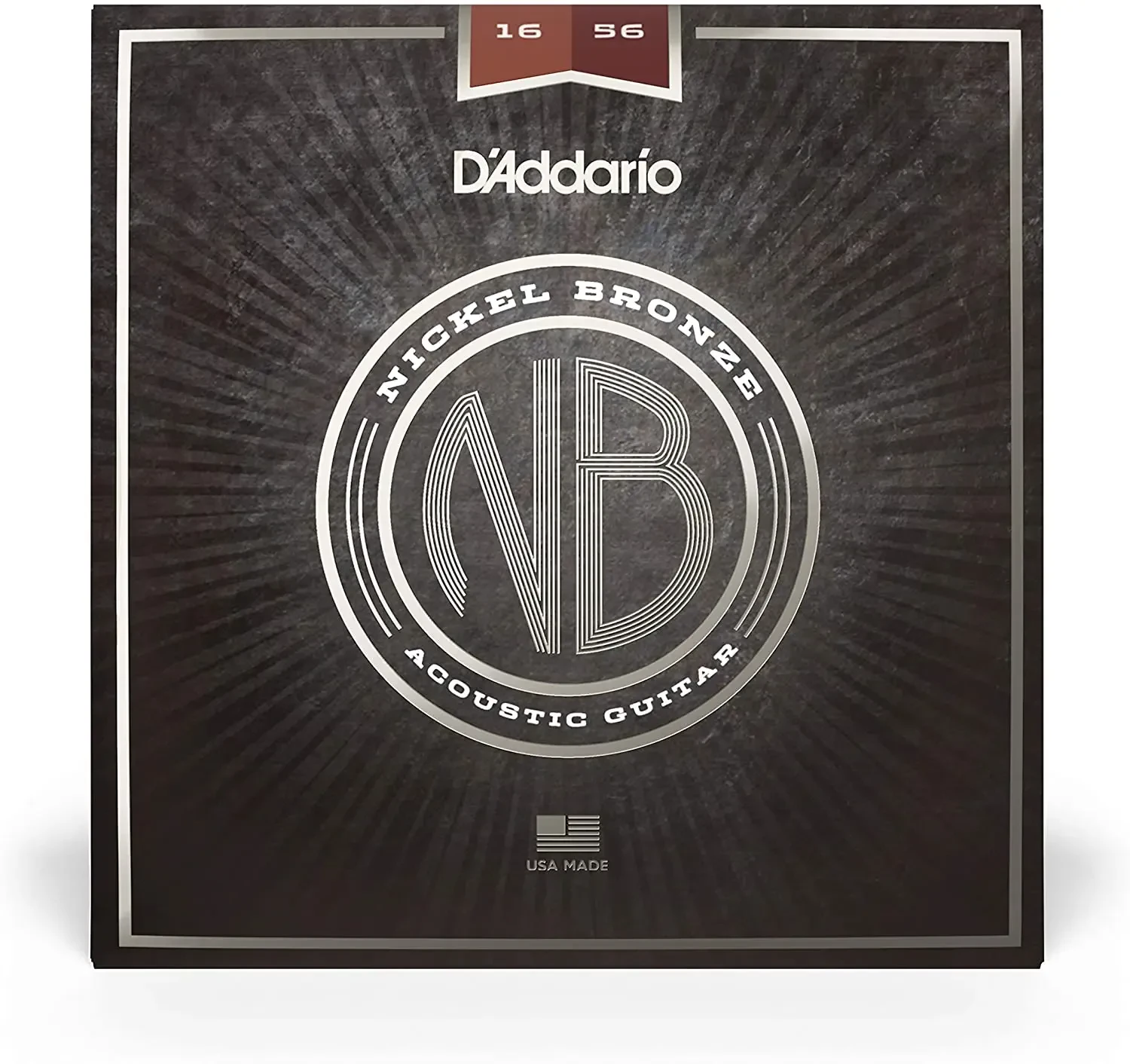 Струны для акустической гитары D'Addario NB1656 Nickel Bronze 16-56