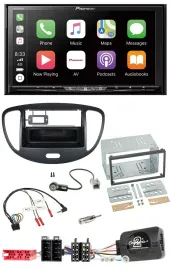 Pioneer 2DIN Lenkrad USB DAB DVD Bluetooth Autoradio für Hyundai i10 2009-2013 s