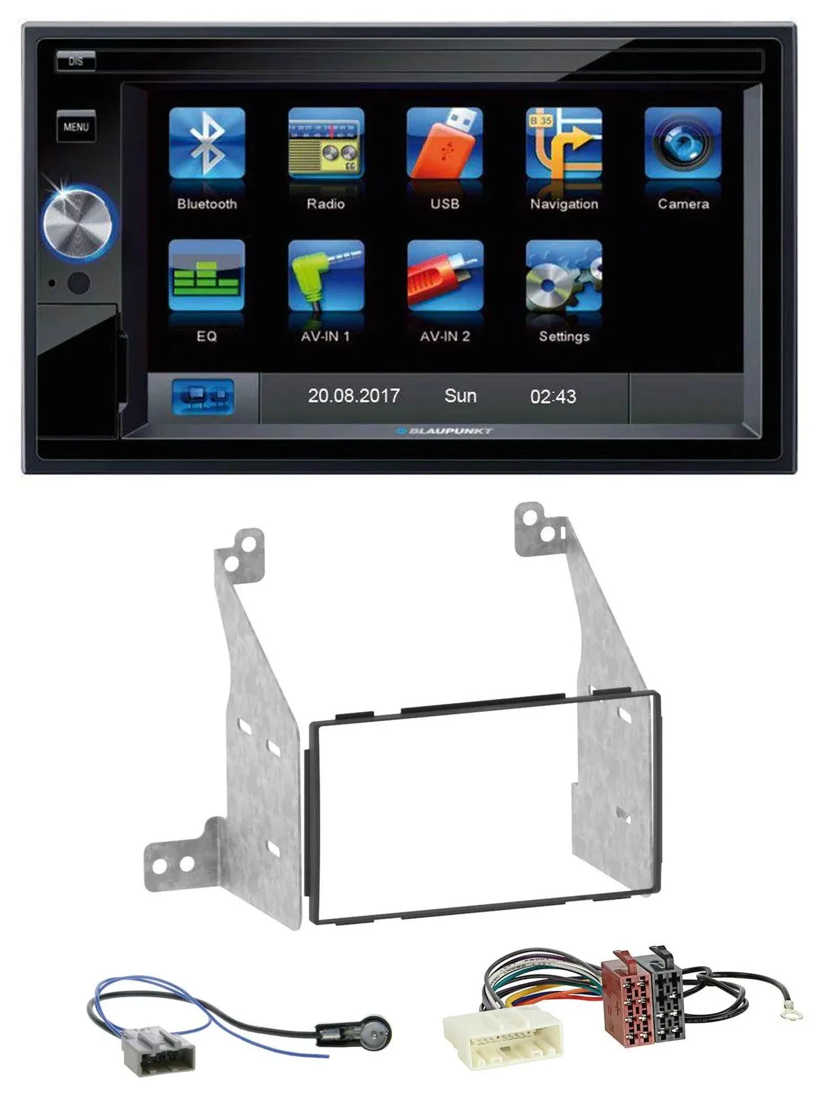 Blaupunkt SD Bluetooth 2DIN MP3 USB AUX Autoradio für Nissan Pathfinder 07-13