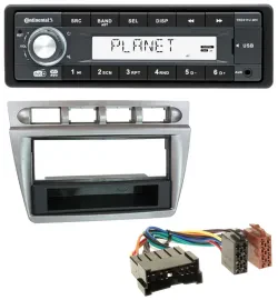 Continental MP3 AUX USB DAB 1DIN Autoradio für Kia Picanto (2004-2007)