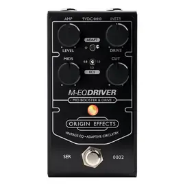 Педаль эффектов для электрогитары Origin Effects M-EQ Driver Boost/Drive Effects Pedal Black Edition