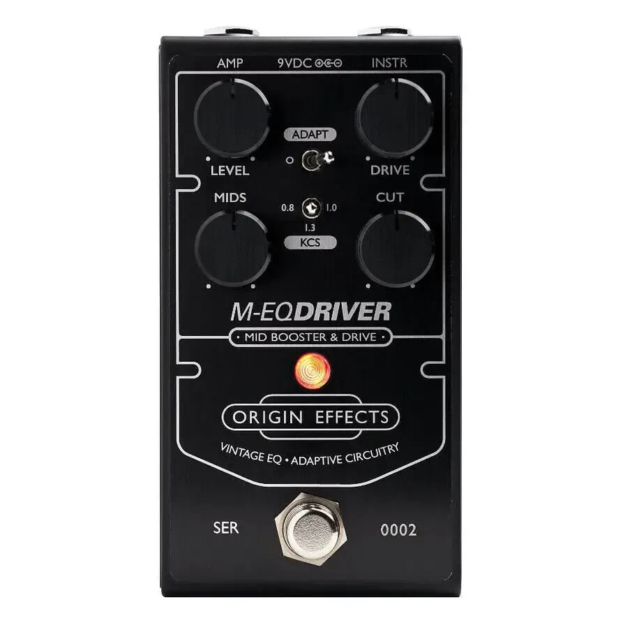 Педаль эффектов для электрогитары Origin Effects M-EQ Driver Boost/Drive Effects Pedal Black Edition