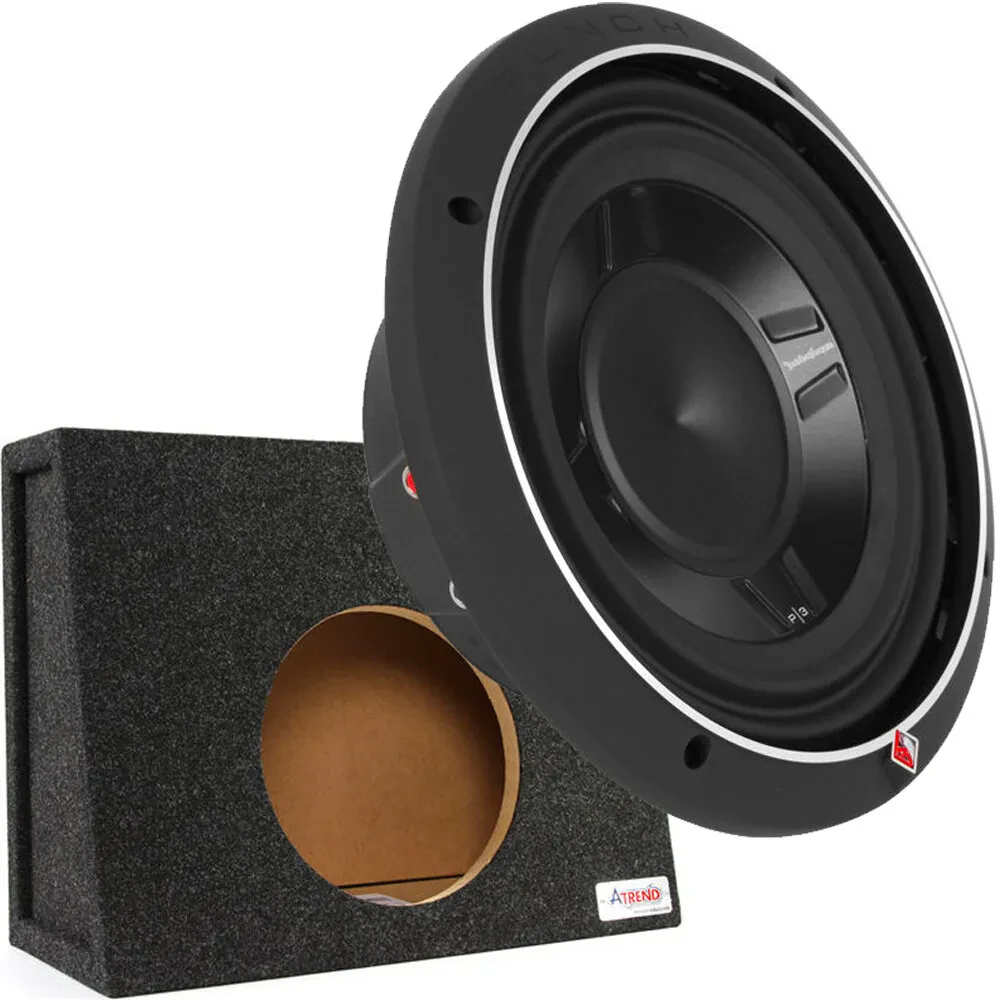 Сабвуфер пассивный Rockford Fosgate P3SD4-10 10", 600W, 2x4 Ω, малоглубинный, с корпусом