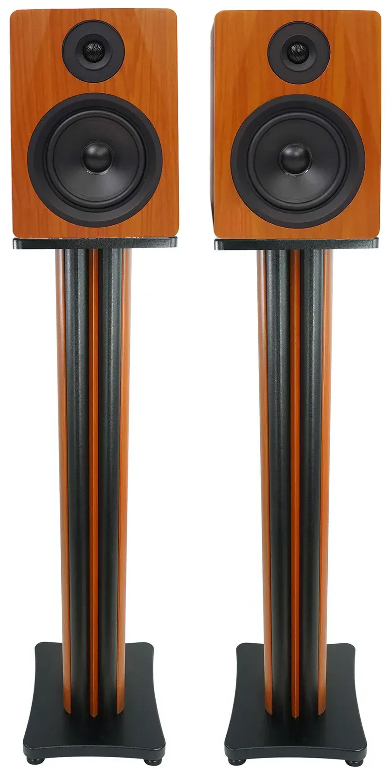 Активный студийный монитор Rockville APM6C Wood со стойкой (пара)