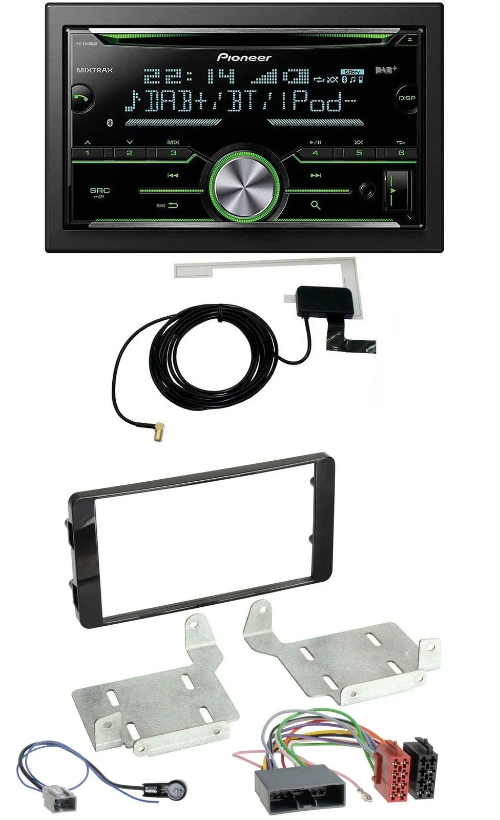 Автомагнитола для Mitsubishi ASX (с 2015) Pioneer 2-DIN, CD, USB, MP3, Bluetooth, DAB