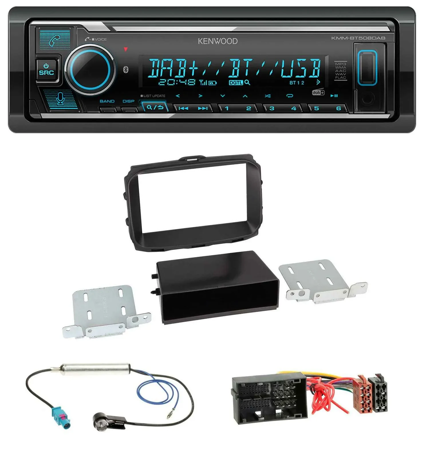 Kenwood Bluetooth MP3 DAB USB Autoradio für Alfa Romeo Giulietta 940 Facelift ab