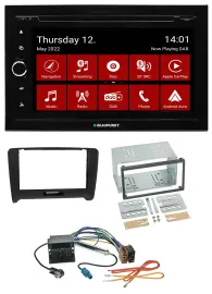Blaupunkt MP3 DVD Bluetooth DAB 2DIN USB Autoradio für Audi TT (06-14) Quadlock