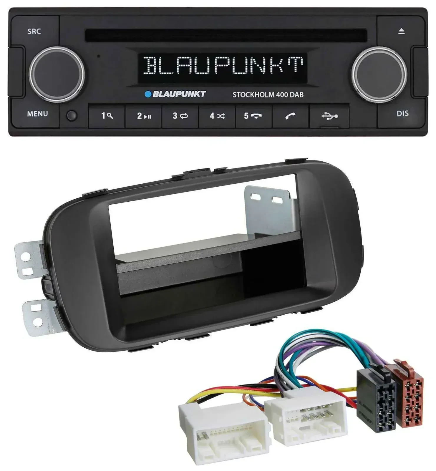Blaupunkt MP3 Bluetooth DAB CD USB Autoradio für Kia Soul (PS ab 2014) schwarz