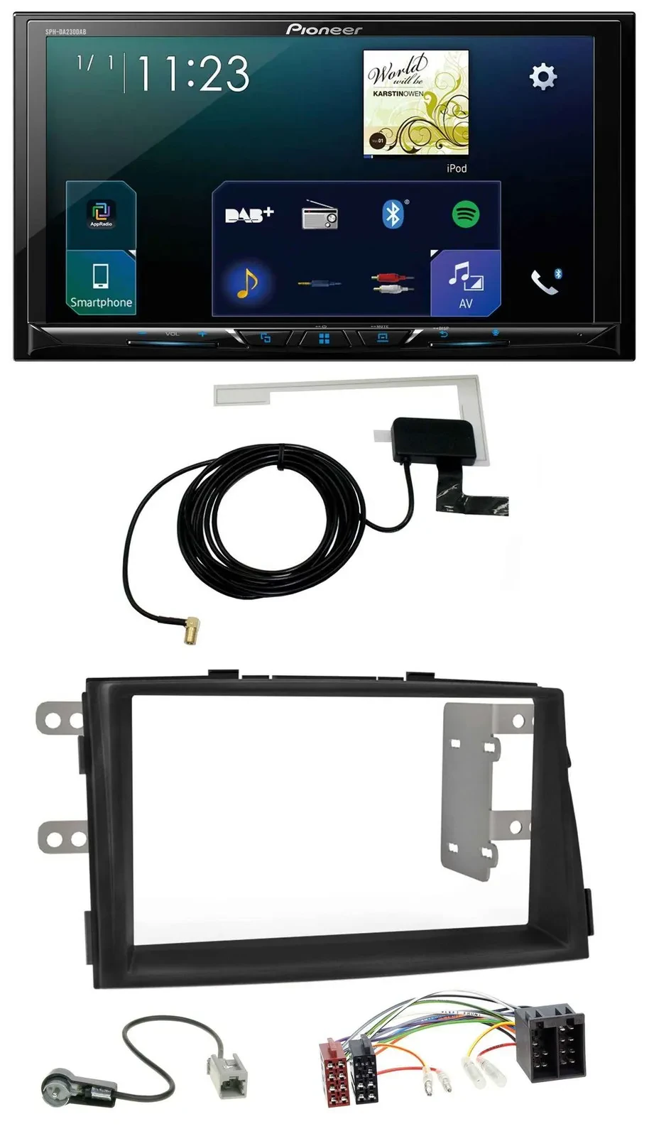Pioneer 2DIN DAB USB MP3 Bluetooth Autoradio für Kia Sorento II XM 2009-2012