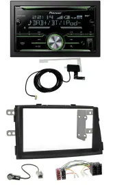 Pioneer CD USB MP3 Bluetooth 2DIN DAB Autoradio für Kia Sorento II XM 2009-2012