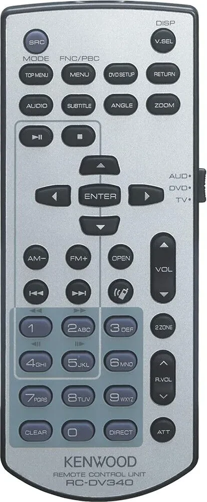 Kenwood KCA-RCDV340 Infrared Remote Control - Sonic Electronix