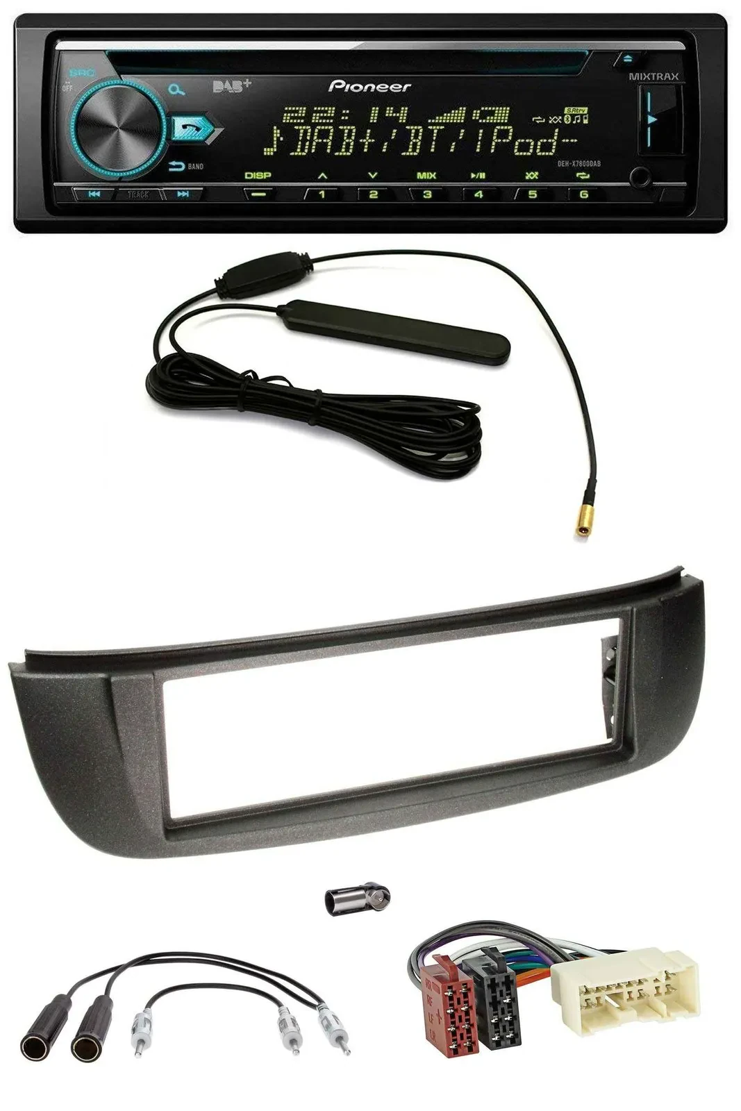 Pioneer CD MP3 AUX DAB USB Autoradio für Nissan Almera Tino (2001-2004)