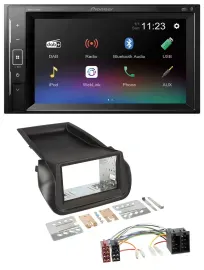 Pioneer DAB MP3 2DIN Bluetooth USB Autoradio für Citroen Nemo Fiat Fiorino Peuge