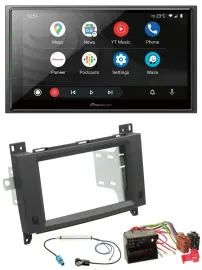 Pioneer USB 2DIN DAB MP3 Bluetooth Autoradio für Mercedes Vito Viano 06-14 Rubbe