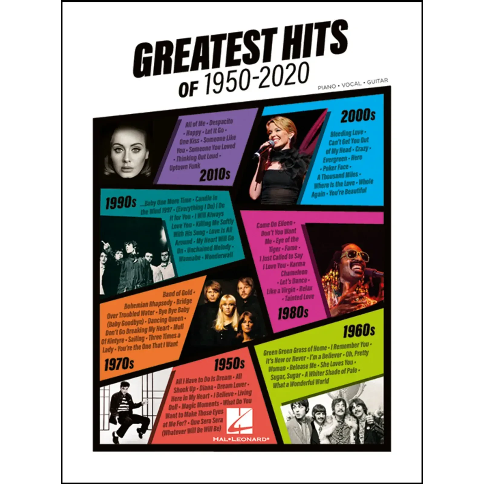 Сборник песен Hal Leonard Greatest Hits of 1950 - 2020