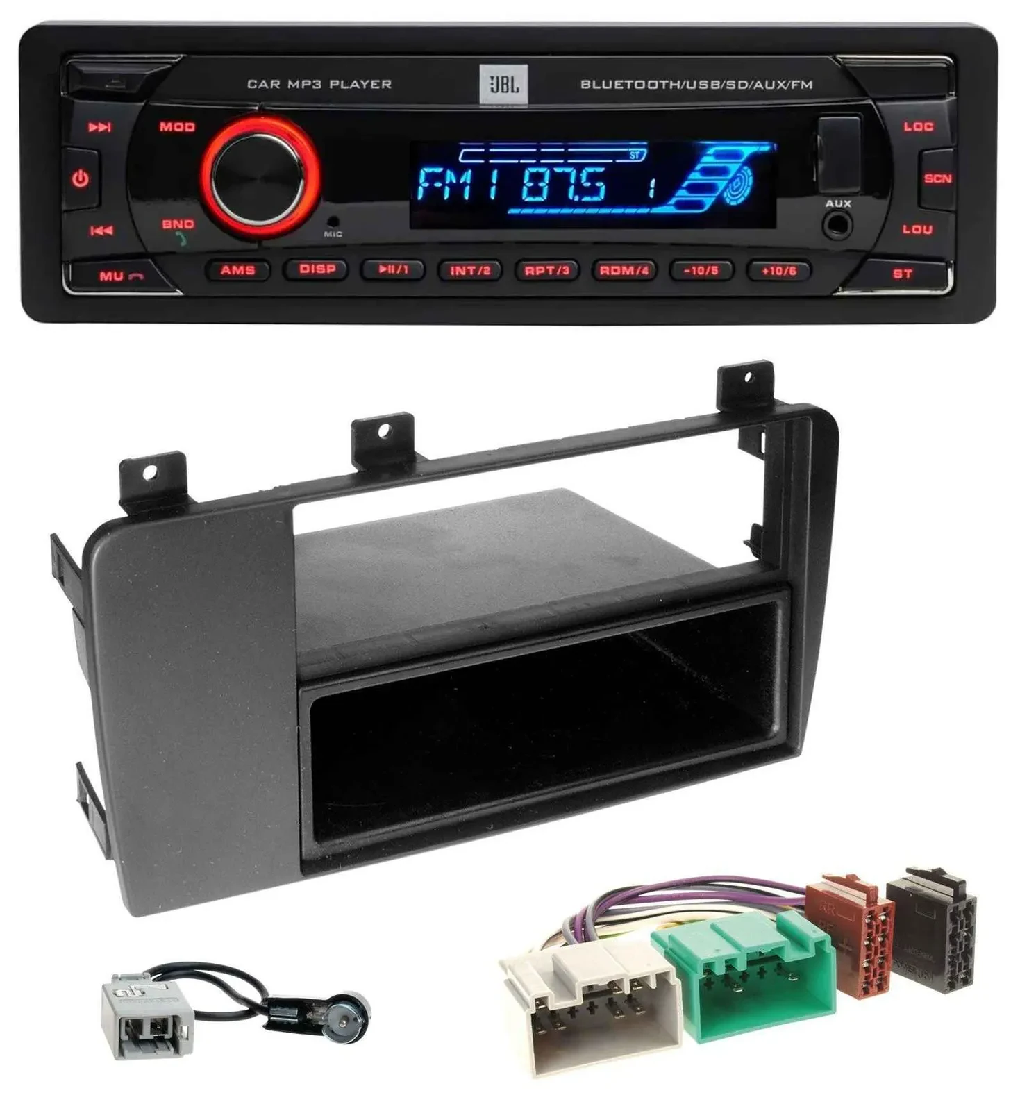 JBL AUX MP3 USB Bluetooth SD Autoradio für Volvo S60, V70, XC70 (04-09)