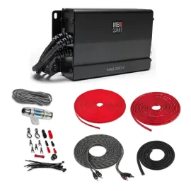 MB Quart NA2-320.4 320W ClassD 4-Channel Amplifier w/ Free 8 Gauge Amp Kit