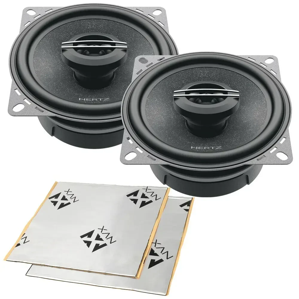 Hertz CX 100 80W RMS 4" 2-Way Coaxial Speakers w/ Sound Damping