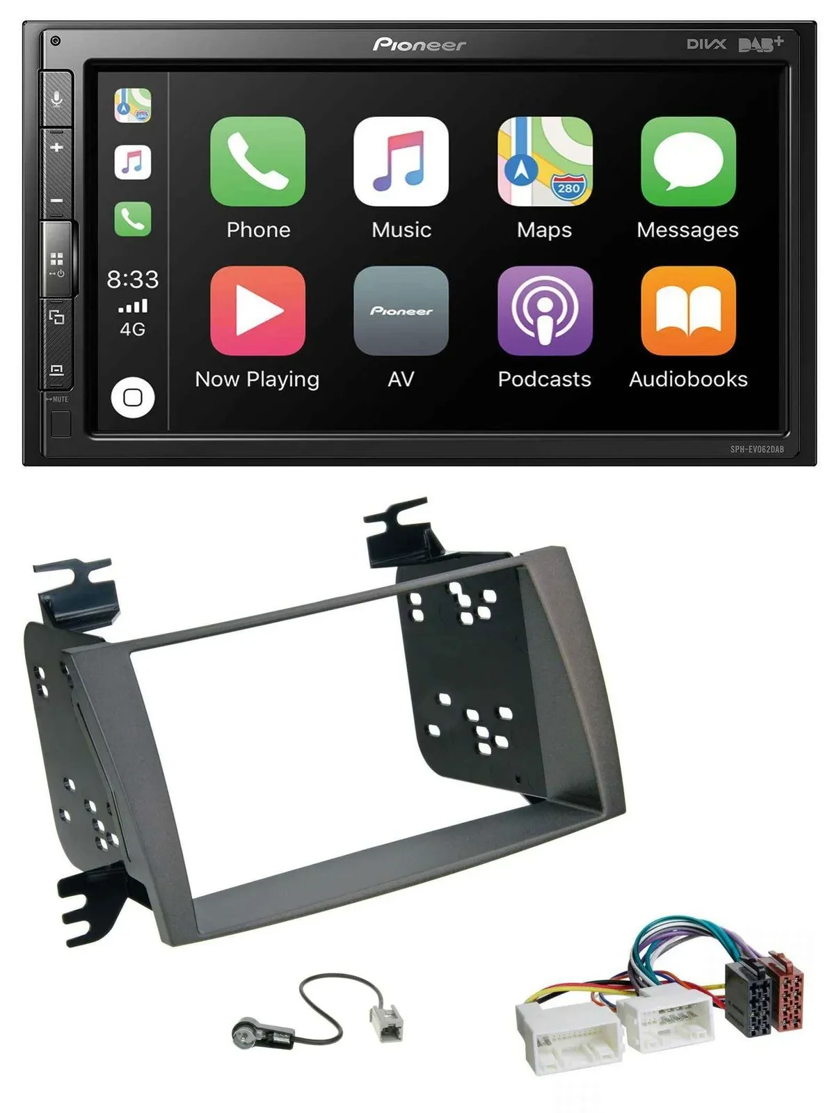 Pioneer USB MP3 DAB 2DIN Bluetooth Autoradio für Hyundai Sonata (ab 2009)