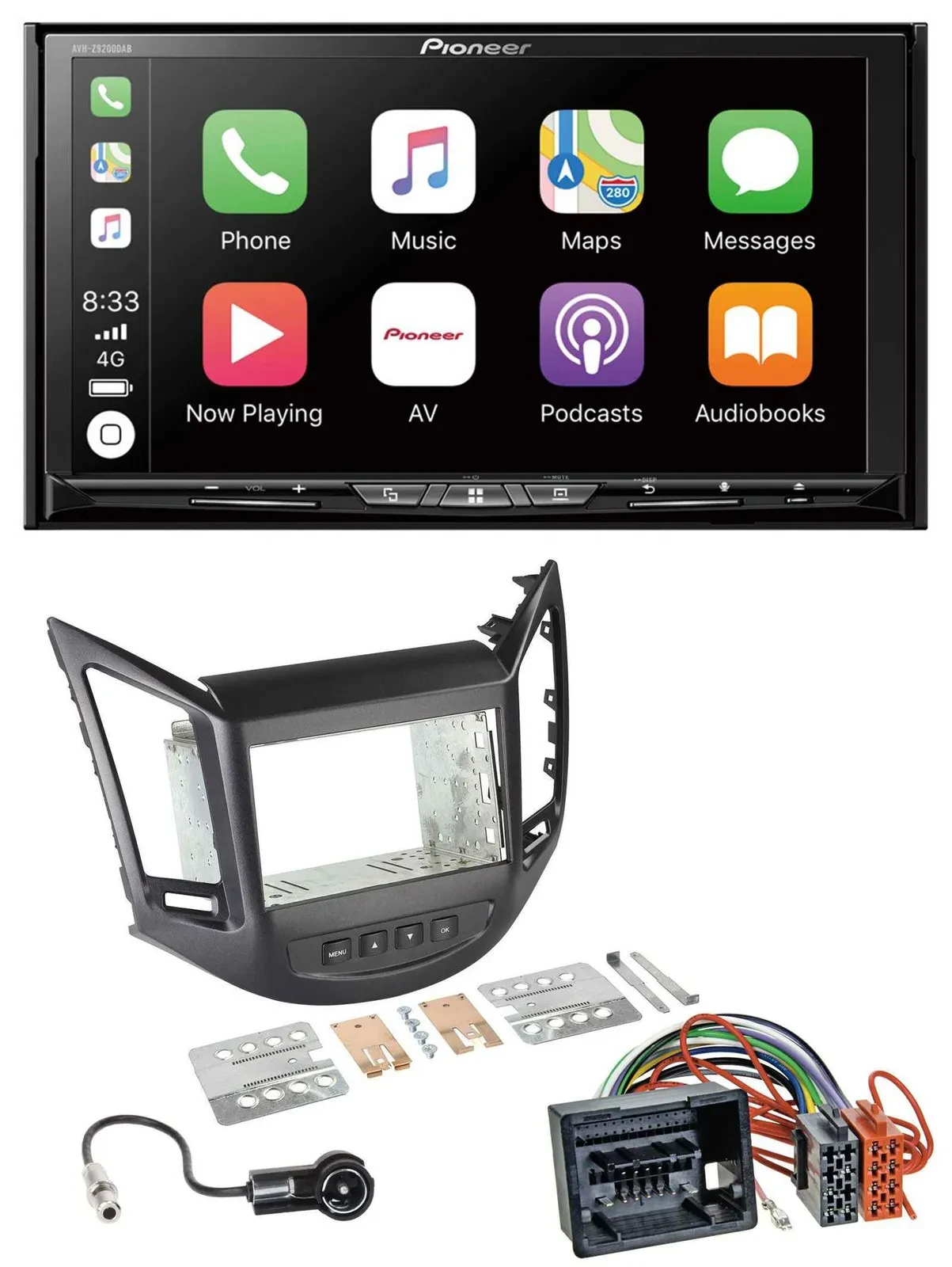 Автомагнитола для Chevrolet Orlando Pioneer 2DIN MP3 USB DAB DVD Bluetooth