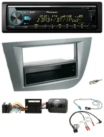 Автомагнитола Pioneer DAB, CD, USB, Bluetooth для Seat Leon 2005–2010, темно-серая