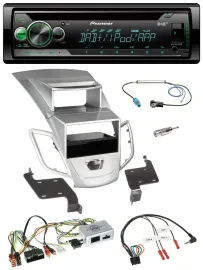 Pioneer USB MP3 DAB Lenkrad CD Autoradio für Ford Fiesta 2010-17 Display silber