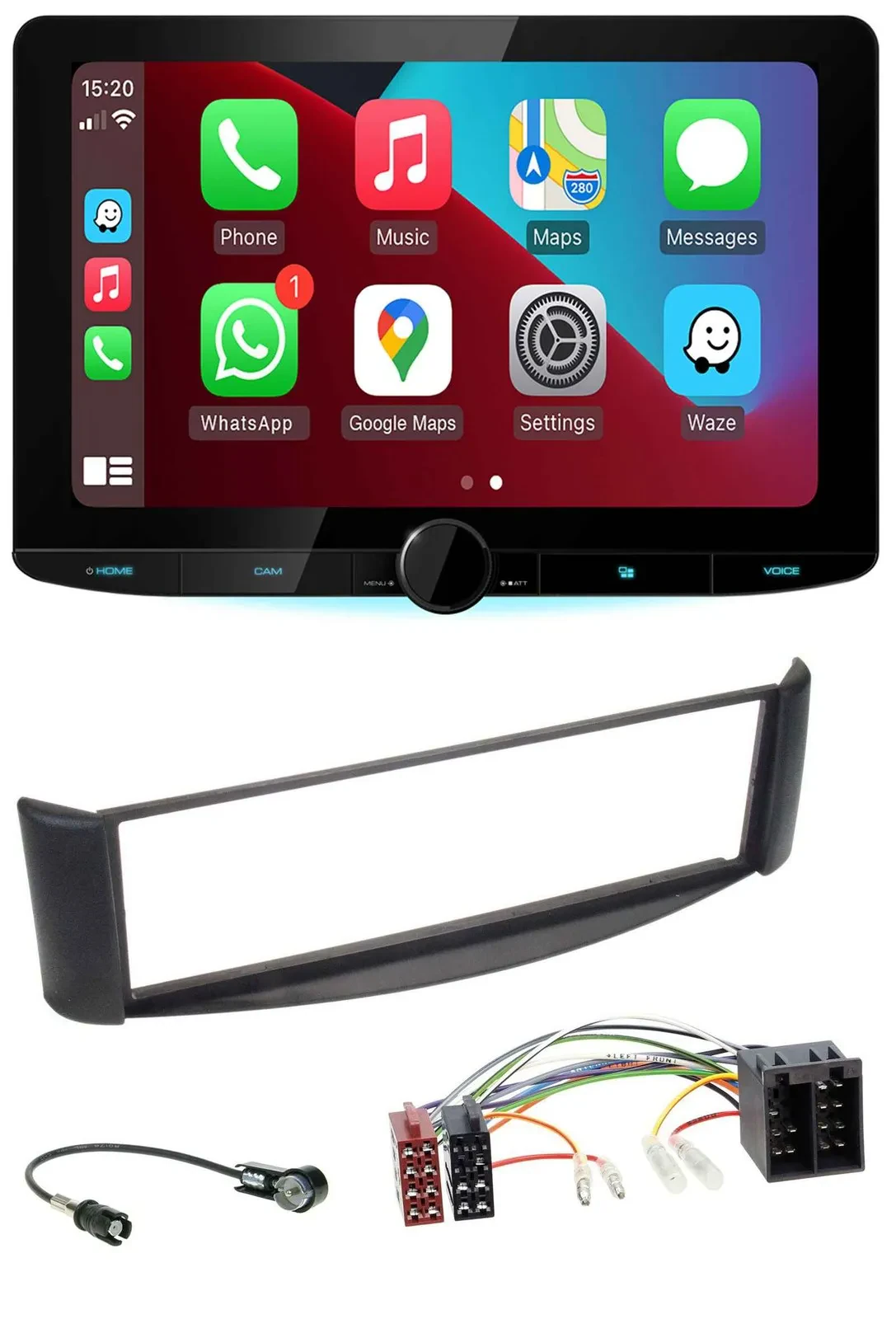 Kenwood MP3 USB DAB Bluetooth Autoradio für Smart ForTwo (1998-2007)