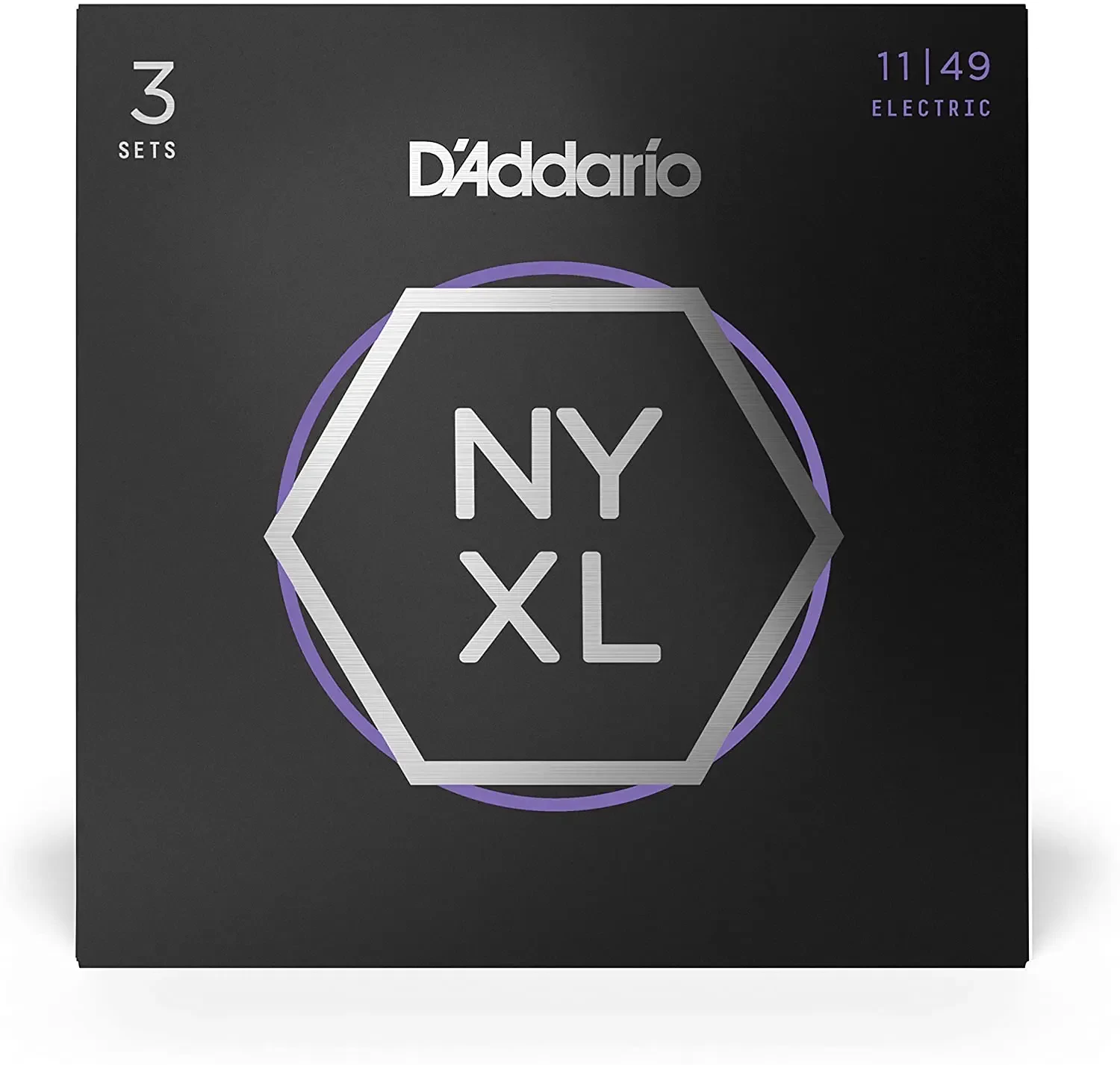 Струны для электрогитары D'Addario NYXL1149 Medium 11-49 (3 комплекта)