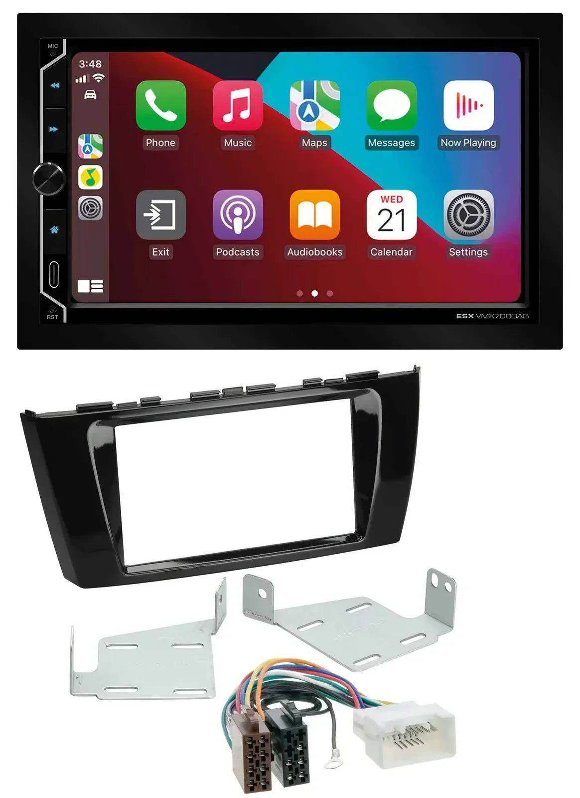 ESX 2DIN DAB USB MP3 Bluetooth Autoradio für Mitsubishi Mirage SpaceStar ab 13