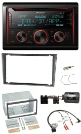 Pioneer 2DIN DAB Lenkrad Bluetooth USB CD Autoradio für Opel Corsa C 2000-2004 a